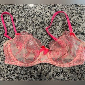 VS LACE PINK BRA